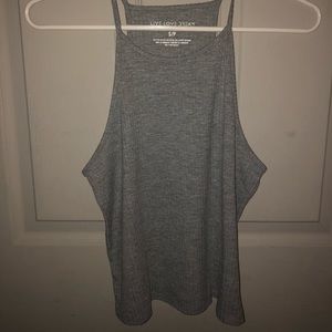 grey tank top ribbed